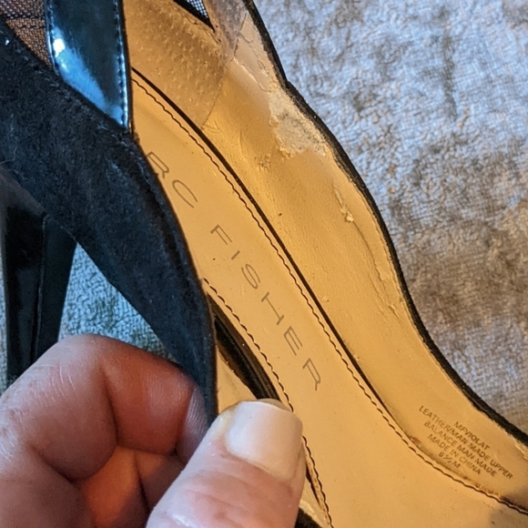 Marc Fisher "Violat" peep toe platform pumps size 6.5 - Picture 4 of 9